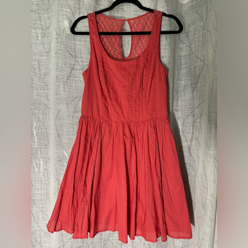 Lauren Conrad sleeveless Red Floral Boho Dress Size 10